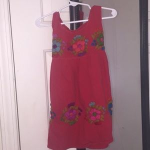 Red Traditional Mexican Dress Handmade